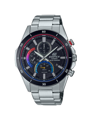 CASIO EDIFICE นาฬิกาข้อมือ นาฬิกากันน้ำ นาฬิกาของแท้ ประกันศูนย์ CMG 1 ปี รุ่น EFS-S610HG-1A นาฬิกาสีเงิน
