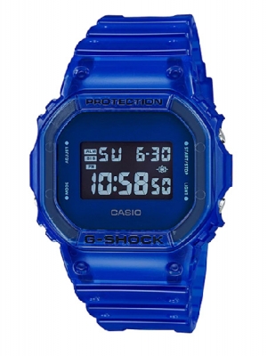 CASIO G-SHOCK นาฬิกาข้อมือ นาฬิกากันน้ำ นาฬิกาของแท้ ประกันศูนย์ CMG 1 ปี รุ่น DW-5600SB-2D นาฬิกาสีัน้ำเงิน