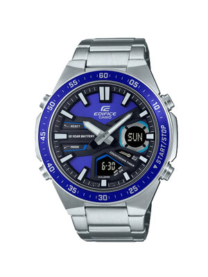 CASIO EDIFICE นาฬิกาข้อมือ นาฬิกากันน้ำ นาฬิกาของแท้ ประกันศูนย์ CMG 1 ปี รุ่น EFV-C110D-2A นาฬิกาสีเงิน