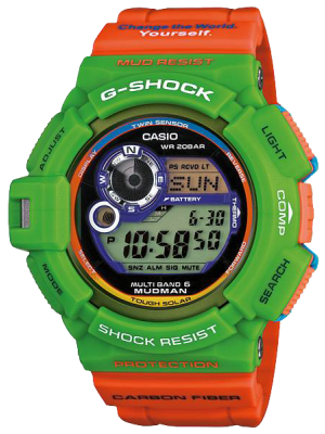 CASIO G-SHOCK นาฬิกาข้อมือ นาฬิกากันน้ำ นาฬิกาของแท้ ประกันศูนย์ CMG 1 ปี รุ่น GW-9300K-3J นาฬิกาสีส้ม
