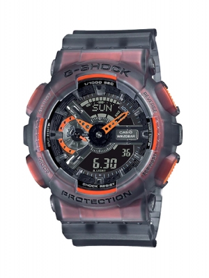 CASIO G-SHOCK G-SHOCK นาฬิกาข้อมือ นาฬิกากันน้ำ นาฬิกาของแท้ ประกันศูนย์ CMG 1 ปี รุ่น GA-110LS-1A นาฬิกาสีดำ