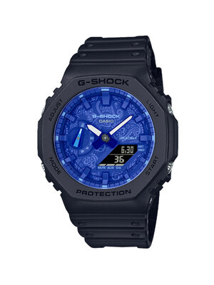 CASIO G-SHOCK นาฬิกาข้อมือ นาฬิกากันน้ำ นาฬิกาของแท้ ประกันศูนย์ CMG 1 ปี รุ่น GA-2100BP-1A นาฬิกาสีดำ