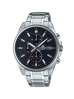 CASIO EDIFICE นาฬิกาข้อมือ นาฬิกากันน้ำ นาฬิกาของแท้ ประกันศูนย์ CMG 1 ปี รุ่น EFV-610D-1A นาฬิกาสีเงิน