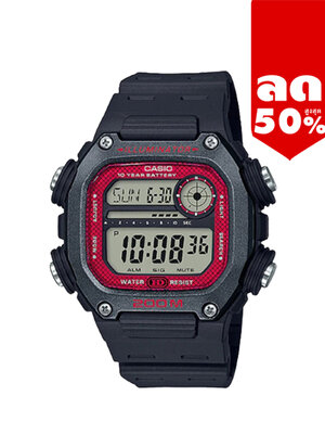 CASIO นาฬิกาคาสิโอ นาฬิกาข้อมือ นาฬิกากันน้ำ นาฬิกาของแท้ ประกันศูนย์ CMG 1 ปี รุ่น DW-291H-1B นาฬิกาสีดำ
