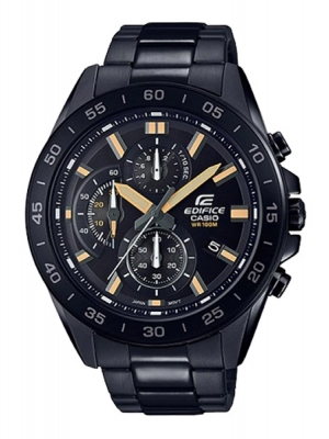 CASIO EDIFICE นาฬิกาข้อมือ นาฬิกากันน้ำ นาฬิกาของแท้ ประกันศูนย์ CMG 1 ปี รุ่น EFV-550DC-1A นาฬิกาสีดำ