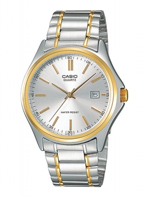 CASIO นาฬิกาคาสิโอ นาฬิกาข้อมือ นาฬิกากันน้ำ นาฬิกาของแท้ ประกันศูนย์ CMG 1 ปี รุ่น MTP-1183G-7A นาฬิกาสีเงิน