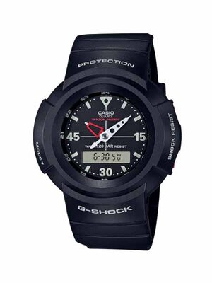 CASIO G-SHOCK นาฬิกาข้อมือ นาฬิกากันน้ำ นาฬิกาของแท้ ประกันศูนย์ CMG 1 ปี รุ่น AW-500E-1E นาฬิกาสีดำ