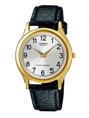 CASIO นาฬิกาคาสิโอ นาฬิกาข้อมือ นาฬิกากันน้ำ นาฬิกาของแท้ ประกันศูนย์ CMG 1 ปี รุ่น MTP-1093Q-7B1 นาฬิกาสีดำ