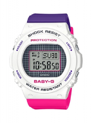 CASIO BABY-G นาฬิกาข้อมือ นาฬิกากันน้ำ นาฬิกาของแท้ ประกันศูนย์ CMG 1 ปี รุ่น BGD-570THB-7D นาฬิกาสีขาว