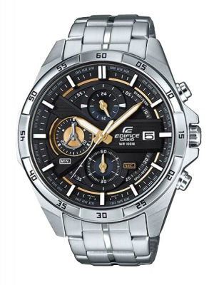 CASIO EDIFICE นาฬิกาข้อมือ นาฬิกากันน้ำ นาฬิกาของแท้ ประกันศูนย์ CMG 1 ปี รุ่น EFR-556D-1A นาฬิกาสีเงิน
