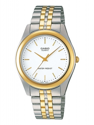 CASIO นาฬิกาคาสิโอ นาฬิกาข้อมือ นาฬิกากันน้ำ นาฬิกาของแท้ ประกันศูนย์ CMG 1 ปี รุ่น MTP-1129G-7A นาฬิกาสีเงิน