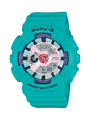 CASIO BABY-G นาฬิกาข้อมือ นาฬิกากันน้ำ นาฬิกาของแท้ ประกันศูนย์ CMG 1 ปี รุ่น BA-110SN-3A นาฬิกาสีเขียว