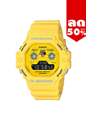CASIO G-SHOCK นาฬิกาข้อมือ นาฬิกากันน้ำ นาฬิกาของแท้ ประกันศูนย์ CMG 1 ปี รุ่น DW-5900RS-9D นาฬิกาสีเหลือง