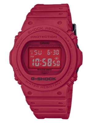 CASIO G-SHOCK นาฬิกาข้อมือ นาฬิกากันน้ำ นาฬิกาของแท้ ประกันศูนย์ CMG 1 ปี รุ่น DW-5735C-4DR นาฬิกาสีแดง