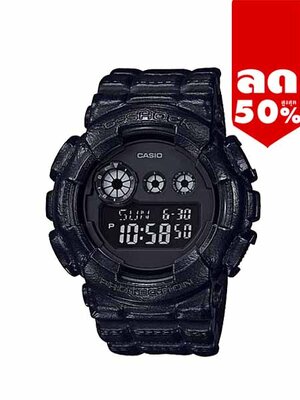 CASIO G-SHOCK นาฬิกาข้อมือ นาฬิกากันน้ำ นาฬิกาของแท้ ประกันศูนย์ CMG 1 ปี รุ่น GD-120BT-1 นาฬิกาสีดำ