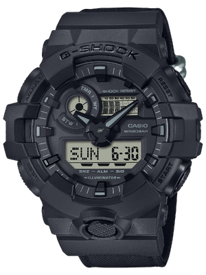 CASIO G-SHOCK นาฬิกาข้อมือ นาฬิกากันน้ำ นาฬิกาของแท้ ประกันศูนย์ CMG 1 ปี รุ่น GA-700BCE-1A นาฬิกาสีดำ