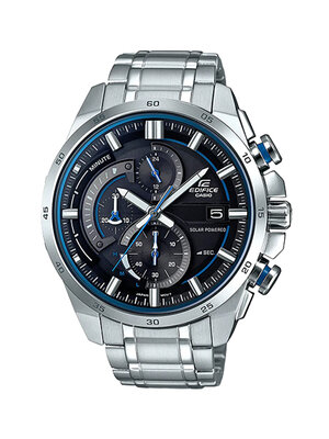 CASIO EDIFICE นาฬิกาข้อมือ นาฬิกากันน้ำ นาฬิกาของแท้ ประกันศูนย์ CMG 1 ปี รุ่น EQS-600D-1A2 นาฬิกาสีเงิน