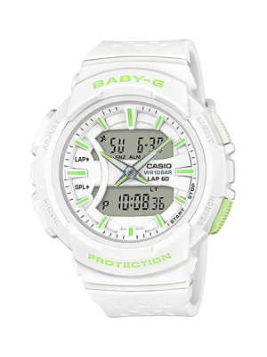 CASIO BABY-G นาฬิกาข้อมือ นาฬิกากันน้ำ นาฬิกาของแท้ ประกันศูนย์ CMG 1 ปี รุ่น BGA-240-7A2 นาฬิกาสีขาว