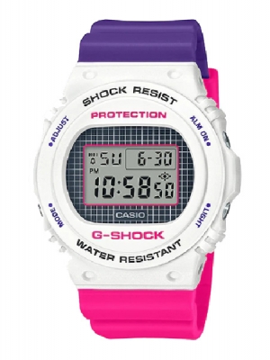 CASIO MID YEAR SALE G-SHOCK พร้อมส่ง นาฬิกาข้อมือ นาฬิกากันน้ำ นาฬิกาของแท้ ประกันศูนย์ CMG 1 ปี รุ่น DW-5700THB-7D นาฬิกาสีขาว