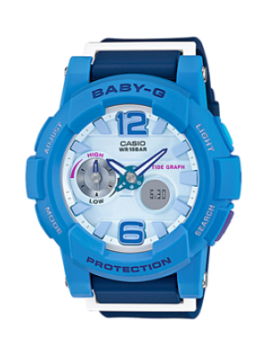 CASIO BABY-G นาฬิกาข้อมือ นาฬิกากันน้ำ นาฬิกาของแท้ ประกันศูนย์ CMG 1 ปี รุ่น BGA-180-2B3 นาฬิกาสีฟ้า