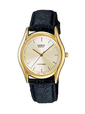 CASIO นาฬิกาคาสิโอ นาฬิกาข้อมือ นาฬิกากันน้ำ นาฬิกาของแท้ ประกันศูนย์ CMG 1 ปี รุ่น MTP-1094Q-7A นาฬิกาสีดำ