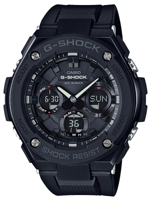 CASIO G-SHOCK นาฬิกาข้อมือ นาฬิกากันน้ำ นาฬิกาของแท้ ประกันศูนย์ CMG 1 ปี รุ่น GST-S100G-1B นาฬิกาสีดำ