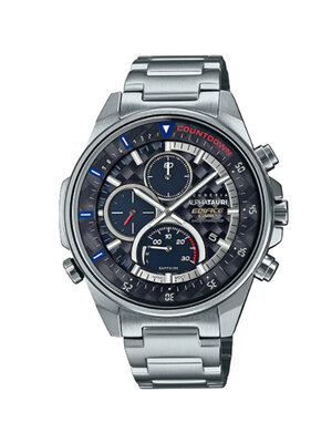 CASIO EDIFICE นาฬิกาข้อมือ นาฬิกากันน้ำ นาฬิกาของแท้ ประกันศูนย์ CMG 1 ปี รุ่น EFS-S590AT-1A นาฬิกาสีเงิน