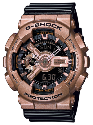 CASIO G-SHOCK นาฬิกาข้อมือ นาฬิกากันน้ำ นาฬิกาของแท้ ประกันศูนย์ CMG 1 ปี รุ่น GA-110GD-9B2 นาฬิกาสีน้ำตาล