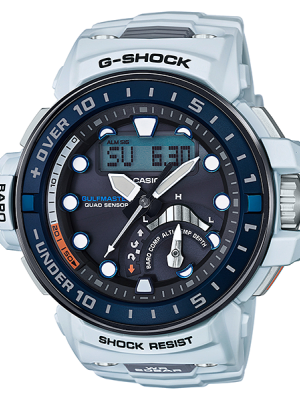 CASIO G-SHOCK นาฬิกาข้อมือ นาฬิกากันน้ำ นาฬิกาของแท้ ประกันศูนย์ CMG 1 ปี รุ่น GWN-Q1000-7 นาฬิกาสีขาว