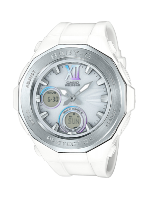 CASIO BABY-G นาฬิกาข้อมือ นาฬิกากันน้ำ นาฬิกาของแท้ ประกันศูนย์ CMG 1 ปี รุ่น BGA-2200G-7B นาฬิกาสีขาว
