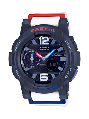 CASIO BABY-G นาฬิกาข้อมือ นาฬิกากันน้ำ นาฬิกาของแท้ ประกันศูนย์ CMG 1 ปี รุ่น BGA-180-2B2 นาฬิกาสีดำ