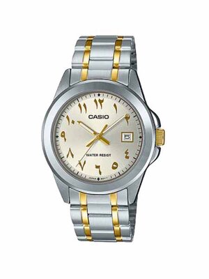 CASIO นาฬิกาคาสิโอ นาฬิกาข้อมือ นาฬิกากันน้ำ นาฬิกาของแท้ ประกันศูนย์ CMG 1 ปี รุ่น MTP-1215SG-7B3 นาฬิกาสีเงิน