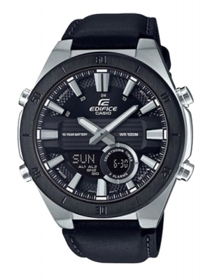 CASIO EDIFICE นาฬิกาข้อมือ นาฬิกากันน้ำ นาฬิกาของแท้ ประกันศูนย์ CMG 1 ปี รุ่น ERA-110BL-1A นาฬิกาสีดำ