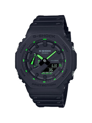CASIO G-SHOCK นาฬิกาข้อมือ นาฬิกากันน้ำ นาฬิกาของแท้ ประกันศูนย์ CMG 1 ปี รุ่น GA-2100-1A3 นาฬิกาสีดำ