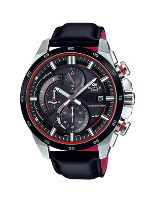 CASIO EDIFICE นาฬิกาข้อมือ นาฬิกากันน้ำ นาฬิกาของแท้ ประกันศูนย์ CMG 1 ปี รุ่น EQS-600BL-1A นาฬิกาสีดำ