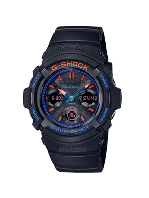 CASIO G-SHOCK นาฬิกาข้อมือ นาฬิกากันน้ำ นาฬิกาของแท้ ประกันศูนย์ CMG 1 ปี รุ่น AWR-M100SCT-1A นาฬิกาสีดำ