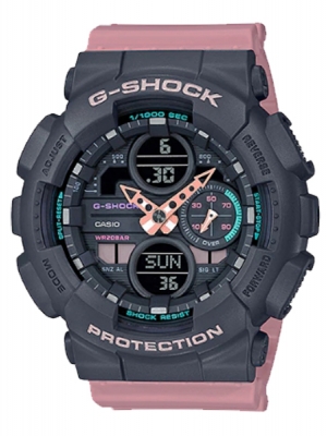 CASIO G-SHOCK นาฬิกาข้อมือ นาฬิกากันน้ำ นาฬิกาของแท้ ประกันศูนย์ CMG 1 ปี รุ่น GMA-S140-4A นาฬิกาสีชมพู