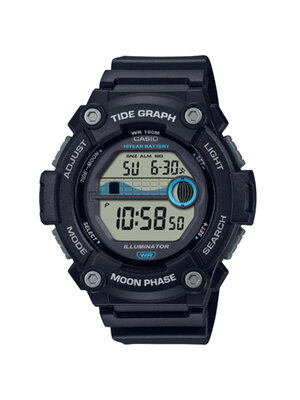 CASIO นาฬิกาคาสิโอ นาฬิกาข้อมือ นาฬิกากันน้ำ นาฬิกาของแท้ ประกันศูนย์ CMG 1 ปี รุ่น WS-1300H-1A นาฬิกาสีดำ