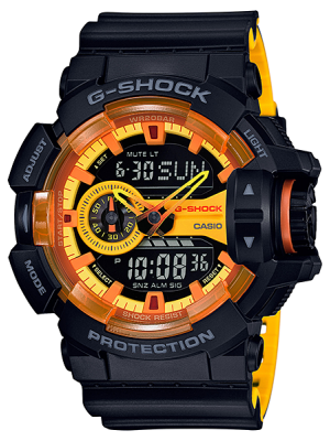 CASIO G-SHOCK นาฬิกาข้อมือ นาฬิกากันน้ำ นาฬิกาของแท้ ประกันศูนย์ CMG 1 ปี รุ่น GA-400BY-1A นาฬิกาสีดำ