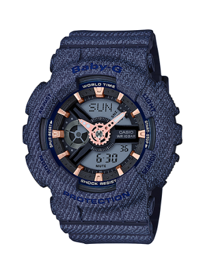 CASIO BABY-G นาฬิกาข้อมือ นาฬิกากันน้ำ นาฬิกาของแท้ ประกันศูนย์ CMG 1 ปี รุ่น BA-110DE-2A1 นาฬิกาสีกรม