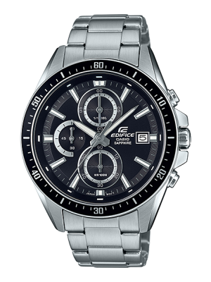 CASIO EDIFICE นาฬิกาข้อมือ นาฬิกากันน้ำ นาฬิกาของแท้ ประกันศูนย์ CMG 1 ปี รุ่น EFR-S565D-1A นาฬิกาสีเงิน