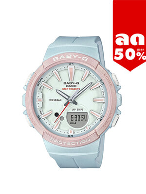 CASIO BABY-G นาฬิกาข้อมือ นาฬิกากันน้ำ นาฬิกาของแท้ ประกันศูนย์ CMG 1 ปี รุ่น BGS-100SC-2A นาฬิกาสีฟ้า
