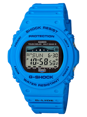 CASIO G-SHOCK นาฬิกาข้อมือ นาฬิกากันน้ำ นาฬิกาของแท้ ประกันศูนย์ CMG 1 ปี รุ่น GWX-5700CS-2 นาฬิกาสีฟ้า