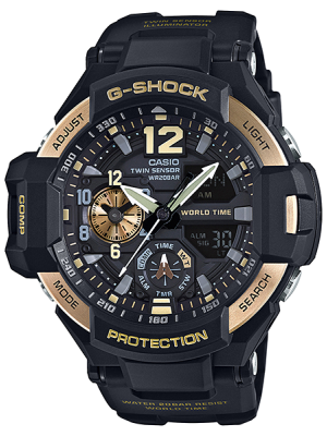 CASIO G-SHOCK นาฬิกาข้อมือ นาฬิกากันน้ำ นาฬิกาของแท้ ประกันศูนย์ CMG 1 ปี รุ่น GA-1100-9 นาฬิกาสีดำ