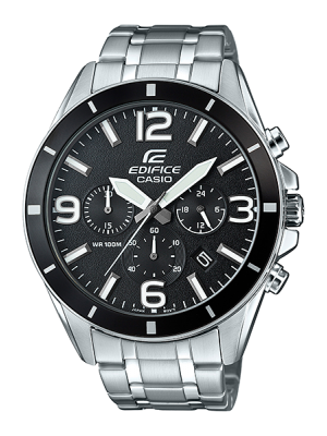 CASIO EDIFICE นาฬิกาข้อมือ นาฬิกากันน้ำ นาฬิกาของแท้ ประกันศูนย์ CMG 1 ปี รุ่น EFR-553D-1B นาฬิกาสีเงิน