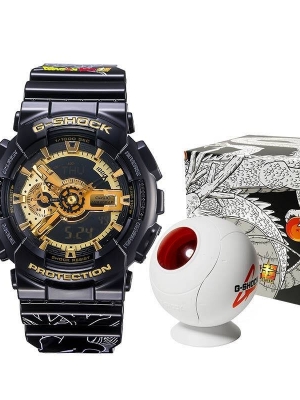 CASIO G-SHOCK นาฬิกาข้อมือ นาฬิกากันน้ำ นาฬิกาของแท้ ประกันศูนย์ CMG 1 ปี รุ่น GA-110GB DraGon Ball นาฬิกาสีดำ