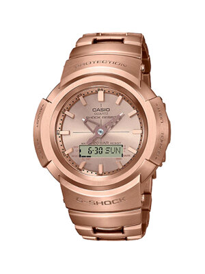 CASIO G-SHOCK นาฬิกาข้อมือ นาฬิกากันน้ำ นาฬิกาของแท้ ประกันศูนย์ CMG 1 ปี รุ่น AWM-500GD-4A นาฬิกาสีชมพู