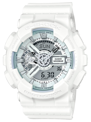 CASIO G-SHOCK นาฬิกาข้อมือ นาฬิกากันน้ำ นาฬิกาของแท้ ประกันศูนย์ CMG 1 ปี รุ่น GA-110LP-7A นาฬิกาสีขาว