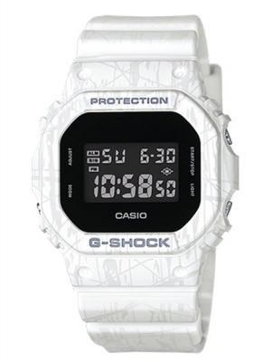 CASIO G-SHOCK นาฬิกาข้อมือ นาฬิกากันน้ำ นาฬิกาของแท้ ประกันศูนย์ CMG 1 ปี รุ่น DW-5600SL-7D นาฬิกาสีขาว