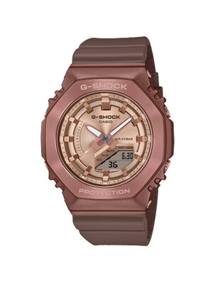 CASIO G-SHOCK นาฬิกาข้อมือ นาฬิกากันน้ำ นาฬิกาของแท้ ประกันศูนย์ CMG 1 ปี รุ่น GM-S2100BR-5A นาฬิกาสีน้ำตาล